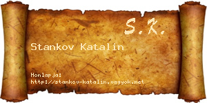 Stankov Katalin névjegykártya